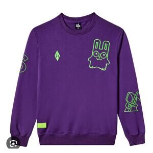 The Sims 25th anniversary embroidered crewneck sweatshirt In Purple Size XXL